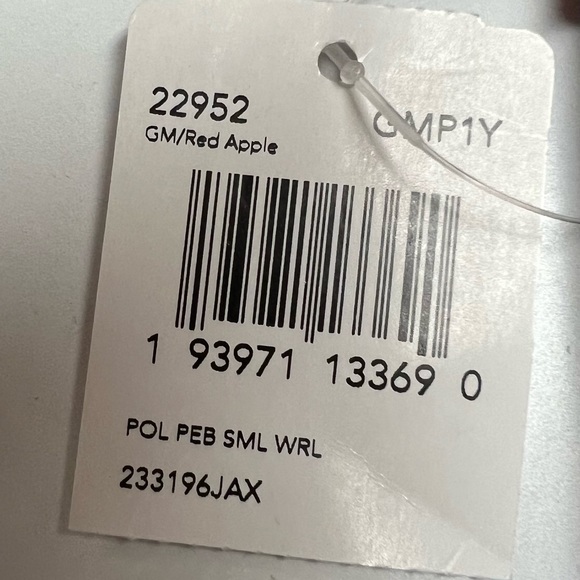 Coach Bags Coach Red Apple Wristlet Polished Pebble Leather Zip